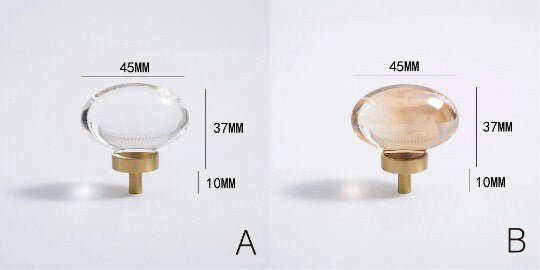 Crystal pigeon egg Cabinet Knobs, round drawer pull dresser knobs handle wardrobe Knob, Transparent handle knob, furniture hardware