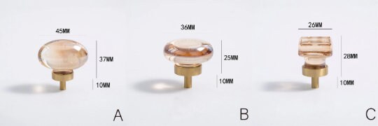 Crystal pigeon egg Cabinet Knobs, round drawer pull dresser knobs handle wardrobe Knob, Transparent handle knob, furniture hardware