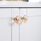 Crystal pigeon egg Cabinet Knobs, round drawer pull dresser knobs handle wardrobe Knob, Transparent handle knob, furniture hardware