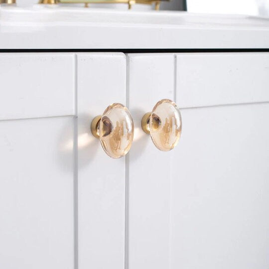 Crystal pigeon egg Cabinet Knobs, round drawer pull dresser knobs handle wardrobe Knob, Transparent handle knob, furniture hardware