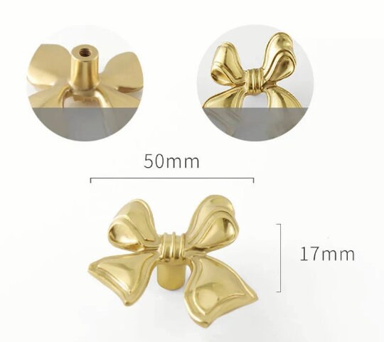 French Bow Flower Dresser Knobs Cabinet Pull handles, Wardrobe handle pull, Drawer handle Pulls Cabinet Pulls Knobs, Furniture hardware