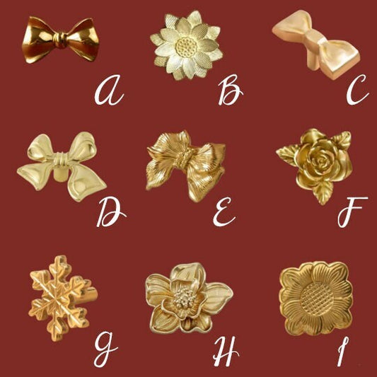 French Bow Flower Dresser Knobs Cabinet Pull handles, Wardrobe handle pull, Drawer handle Pulls Cabinet Pulls Knobs, Furniture hardware