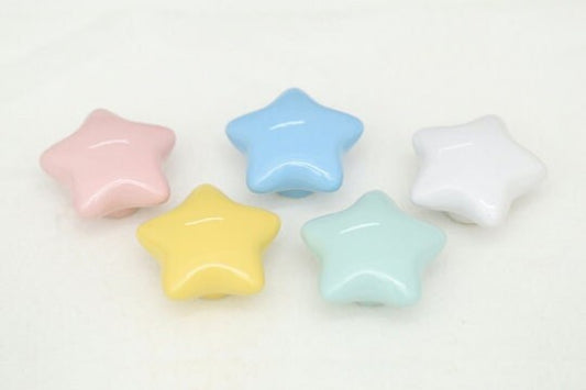 Lovely Star drawer Knobs kids room Cabinet Door Handles nursery drawer Knobs and Pulls furniture Handles cabinet Hardware