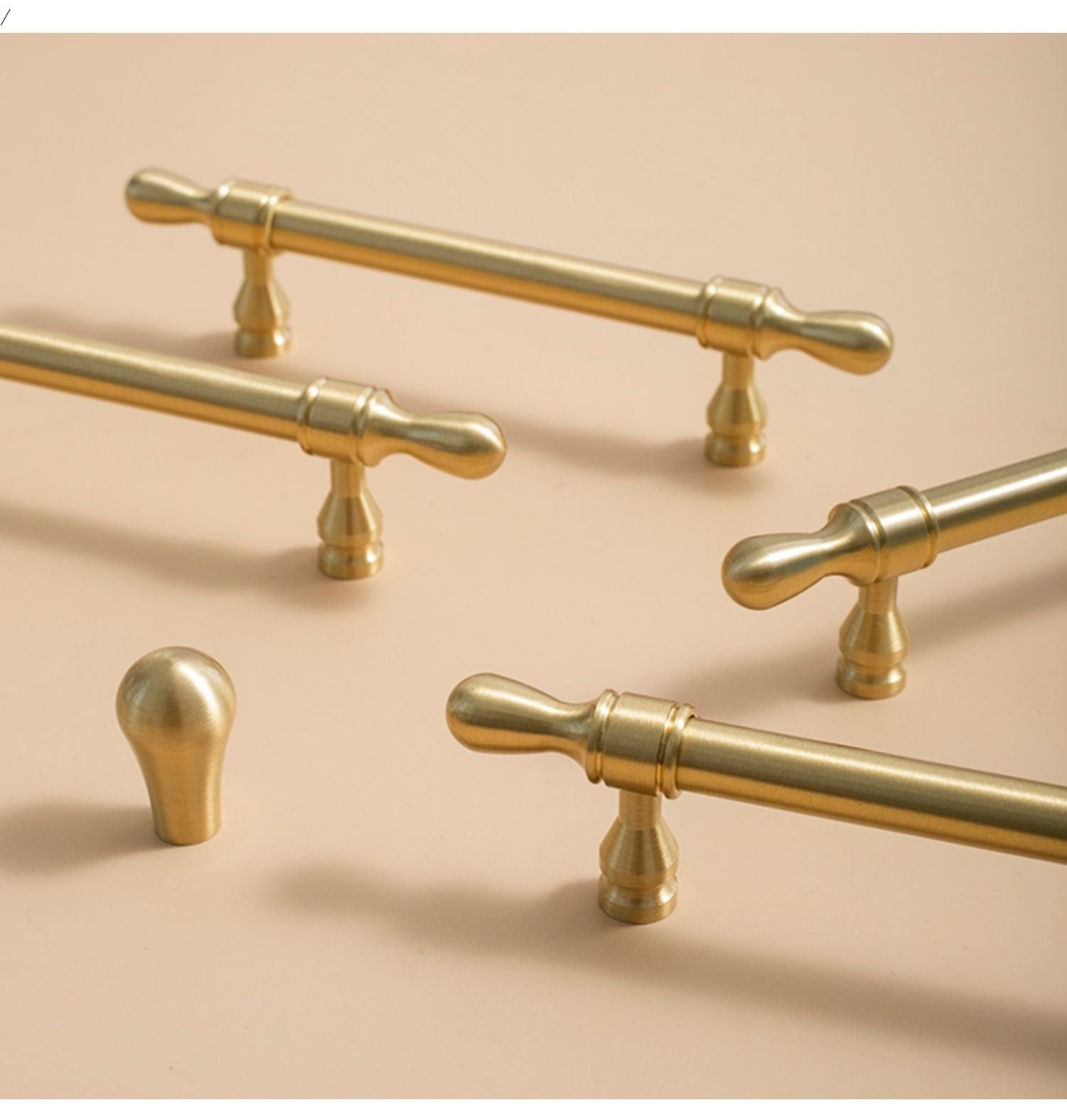 Brushed Brass Drawer Pulls, Pure Brass Cabinet Pulls Knobs Handles, Brass Dresser Knobs handle, Kitchen Handles, Wardrobe handle Door pull