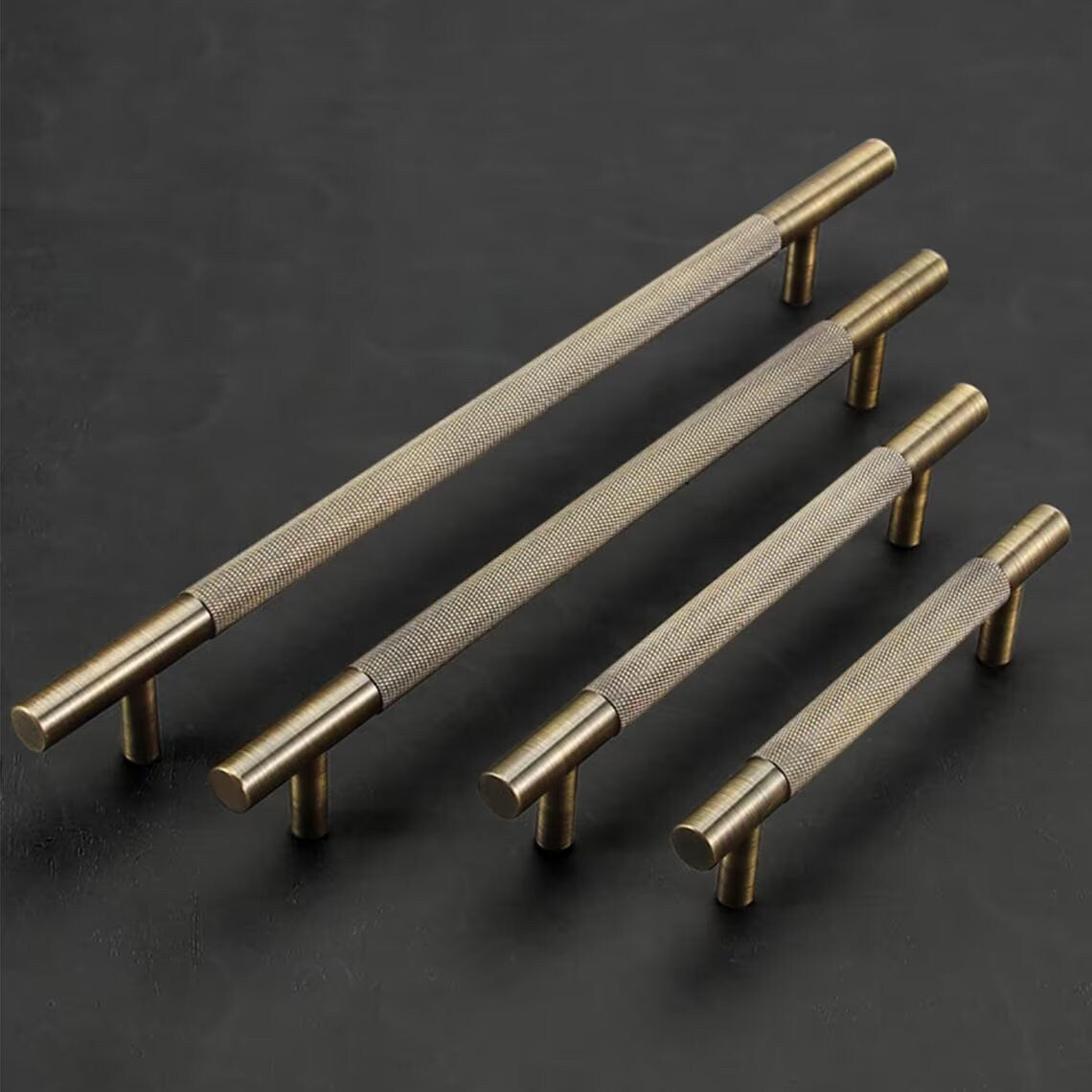 Brass Knurled Cabinet Handles Pull, Satin Brass Door Handles, Gold Drawer Pulls Knobs Handles, Dresser Knobs handle, wardrobe pull