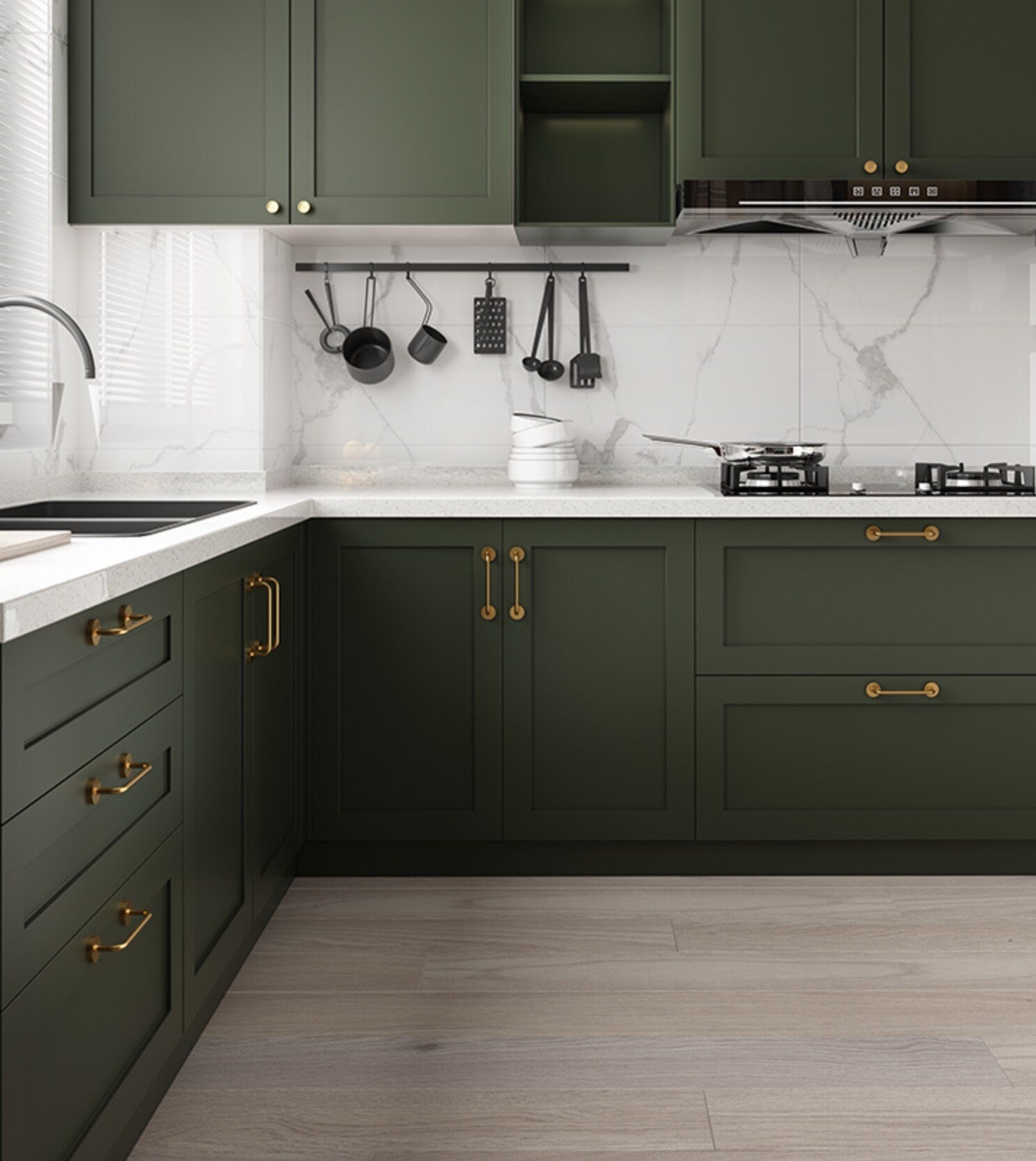 Brushed Brass Rail, Brass Bar pull Handles, Thin Cylinder Bar Handles, Brass Cabinet Drawer Pulls Handles, Furniture Hardware