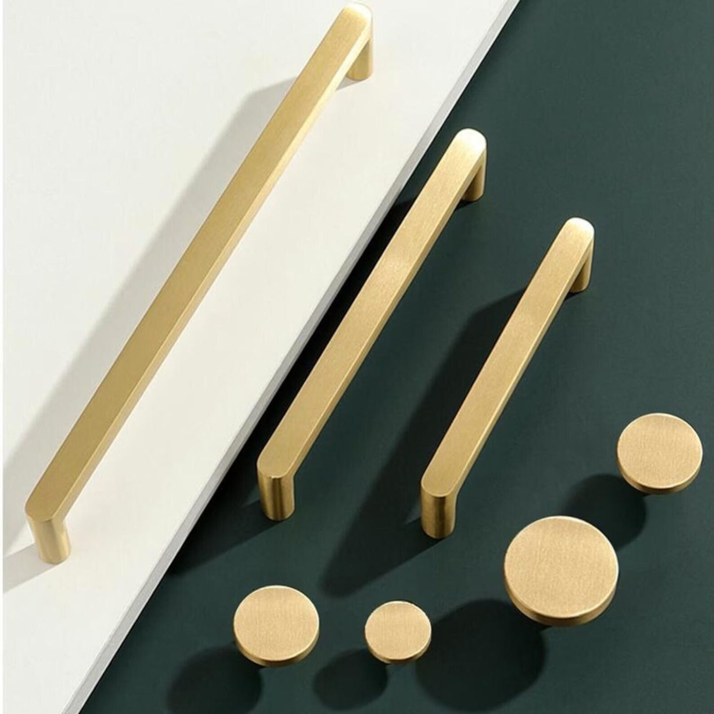 Minimalist Brass Drawer pulls, Cabinet Pulls Handles, Golden Dresser Knobs Handles Wardrobe handle pull Kitchen pull knob Furniture hardware