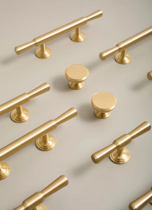 Soild Brass Furniture handle pull, Cabinet Pulls knobs, Drawer Pulls Knobs Handles, Gold Dresser Knobs handle, modern Furniture Hardware