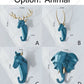 Animal Nordic Wall Hooks, Decorative Coat Hook, Elephant Moose Wall Hook, bag hanger hook, Bedroom Towel Wall Hook Coat Hangers Rack