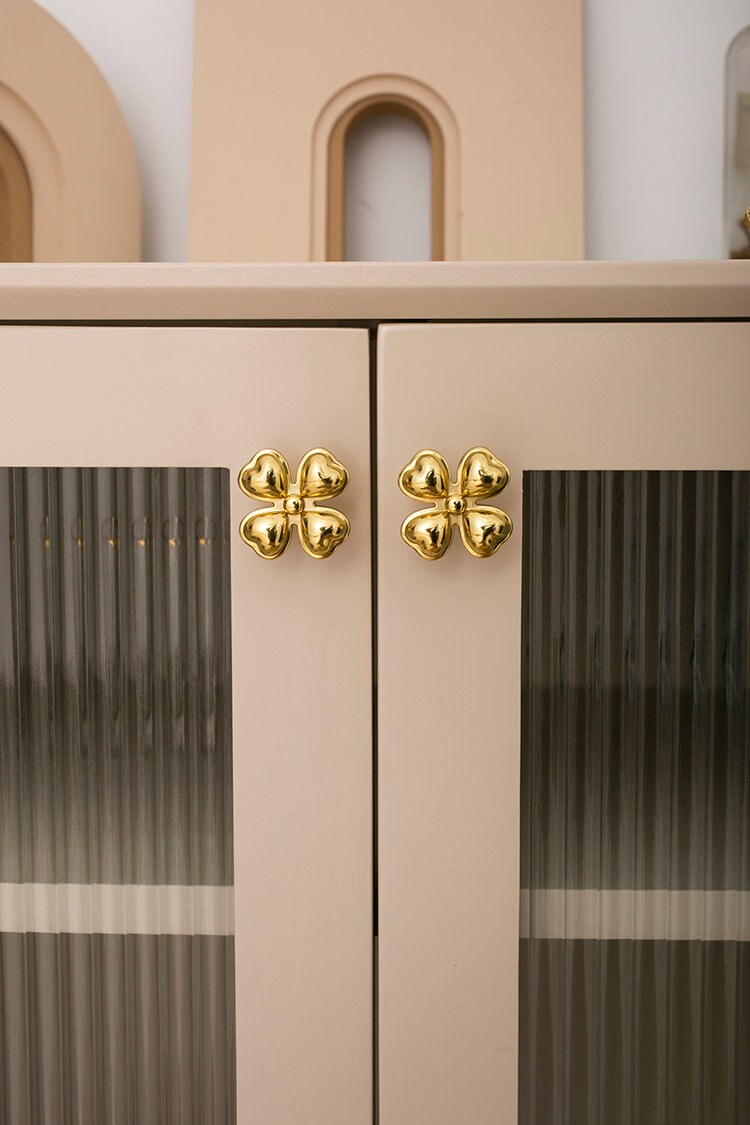 Elegant Cabinet handle knob, flower Dresser Knobs handle, Brass Wardrobe Knob, Drawer Pulls Knobs Handles, modern Furniture Hardware