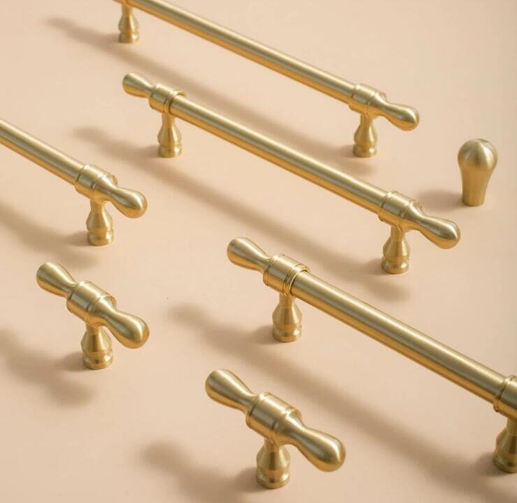 Soild Brass Furniture handle pull, Cabinet Pulls knobs, Drawer Pulls Knobs Handles, Gold Dresser Knobs handle, modern Furniture Hardware