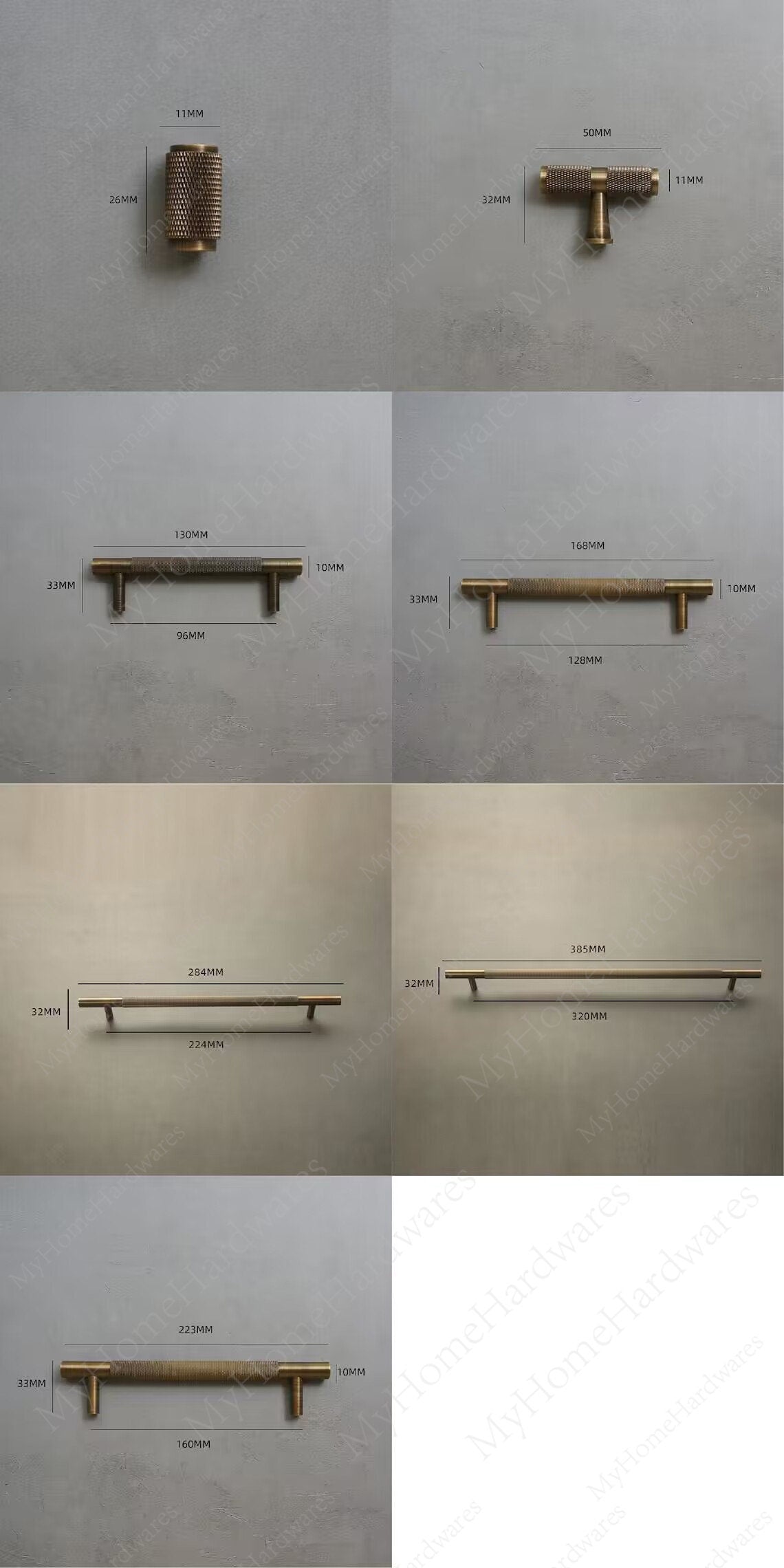 Antique Brass Knurled Cabinet Handles Pull, Satin Brass Door Handles, Drawer Pulls Knobs Handles, Dresser Knobs handle, Furniture Hardware