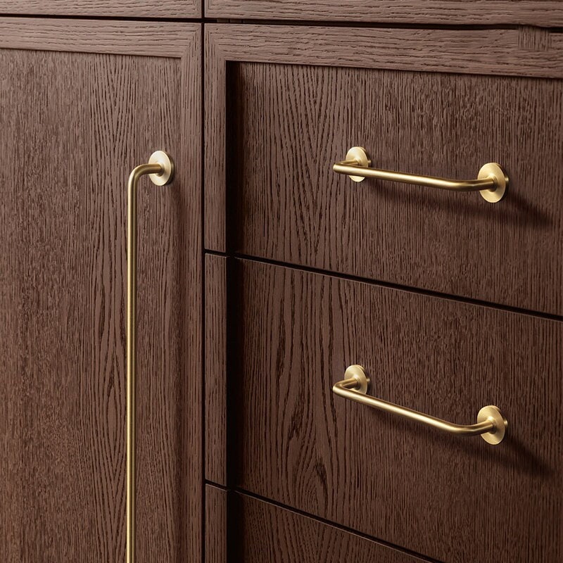 Slim Brass Handle pull, Nordic Brass Handle Pull, Cabinet Door Handle, Kitchen Handle pull, Cupboard Knobs, wardrobe pull, Cabinet Hardware