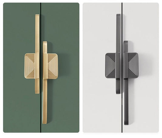 Nordic Cabinet pull, Modern Cabinet Pulls, Gold Black Dresser Knobs handle, wardrobe handle pull, modern Furniture Hardware