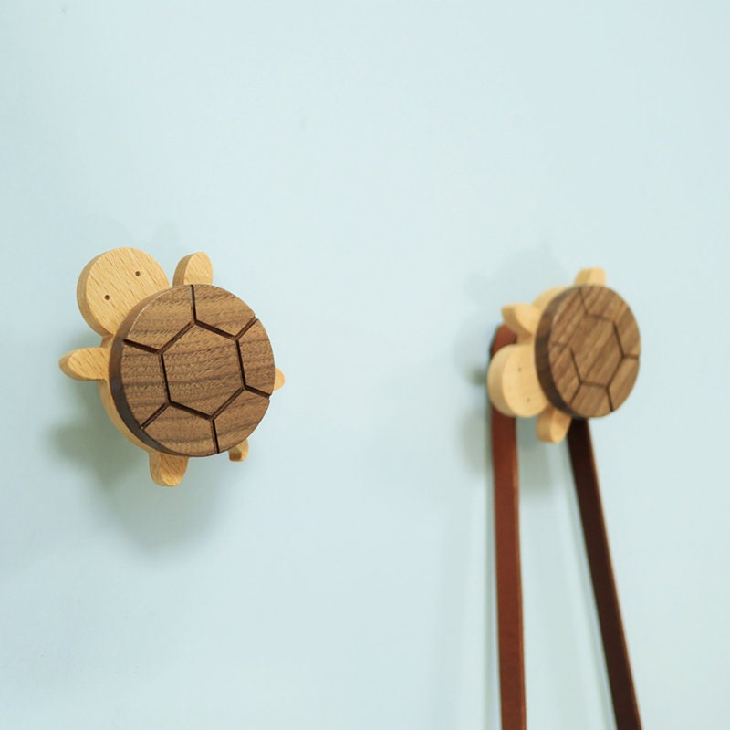 Lovely Turtle Wall Hooks, Decorative Coat Hook, Animal Wall Hook, Bedroom Towel Wall Hook Coat Hangers Rack, Children's room drawer pull