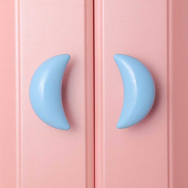 Kids Cabinet Knobs Pulls, Moon Ceramics handle pull, dresser drawer handle knob, Wardrobe handle knob, Nursery Kids Knobs, Unique Home Decor