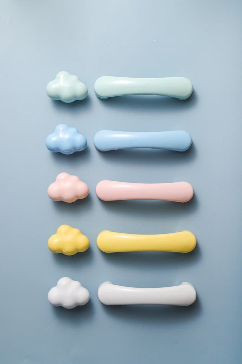 Cute Cloud Cabinet handle pull, Nursery Kids Knobs, Kids drawer dresser handle knob,Wardrobe handle, baby room decor, Children's Handle