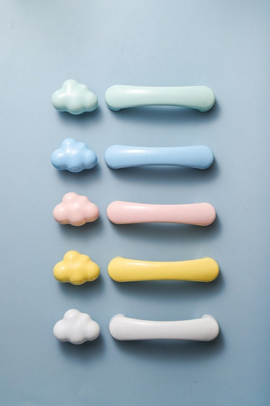 Cute Cloud Ceramic Cabinet handle pull, Kids drawer dresser handle knob,Wardrobe handle,Nursery Kids Knobs,baby room decor,Children's Handle
