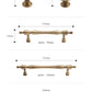 Antique Brass Cabinet Handles Pull, Satin Brass Door Handles, Drawer Pulls Knobs Handles, Kitchen Knobs handle, wardrobe pull