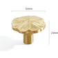 Elegant lotus leafhandle Cabinet Handles Pull Drawer Handles Pull Modern Brass Drawer Pulls Knobs Handles Wardrobe Knobs handle
