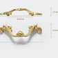 French elegance Cabinet Handles Pull, Pure Brass Door Handles Drawer Pulls Knobs Handles Gold Dresser Knobs handle Wardrobe Cupboard pull
