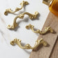 French elegance Cabinet Handles Pull, Pure Brass Door Handles Drawer Pulls Knobs Handles Gold Dresser Knobs handle Wardrobe Cupboard pull
