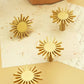 Brass Sunshine Cabinet Knobs, Sun Drawer Pull, Golden Dresser Knobs Handles, Wardrobe handle Pulls Ktichen Pulls Knobs, Furniture hardware