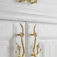 Flower with branch Drawer Handles, 3.3" Cabinet Door Handles Pull, Flower Drawer Pulls Knobs Handles, Wardrobe handle, Decorative Knob Pull