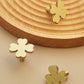 Flower Dresser handle Decor, Clover Brass Cabinet Knobs, Golden Drawer Pull, Wardrobe handle Cabinet Door Pulls Knobs, Furniture hardware