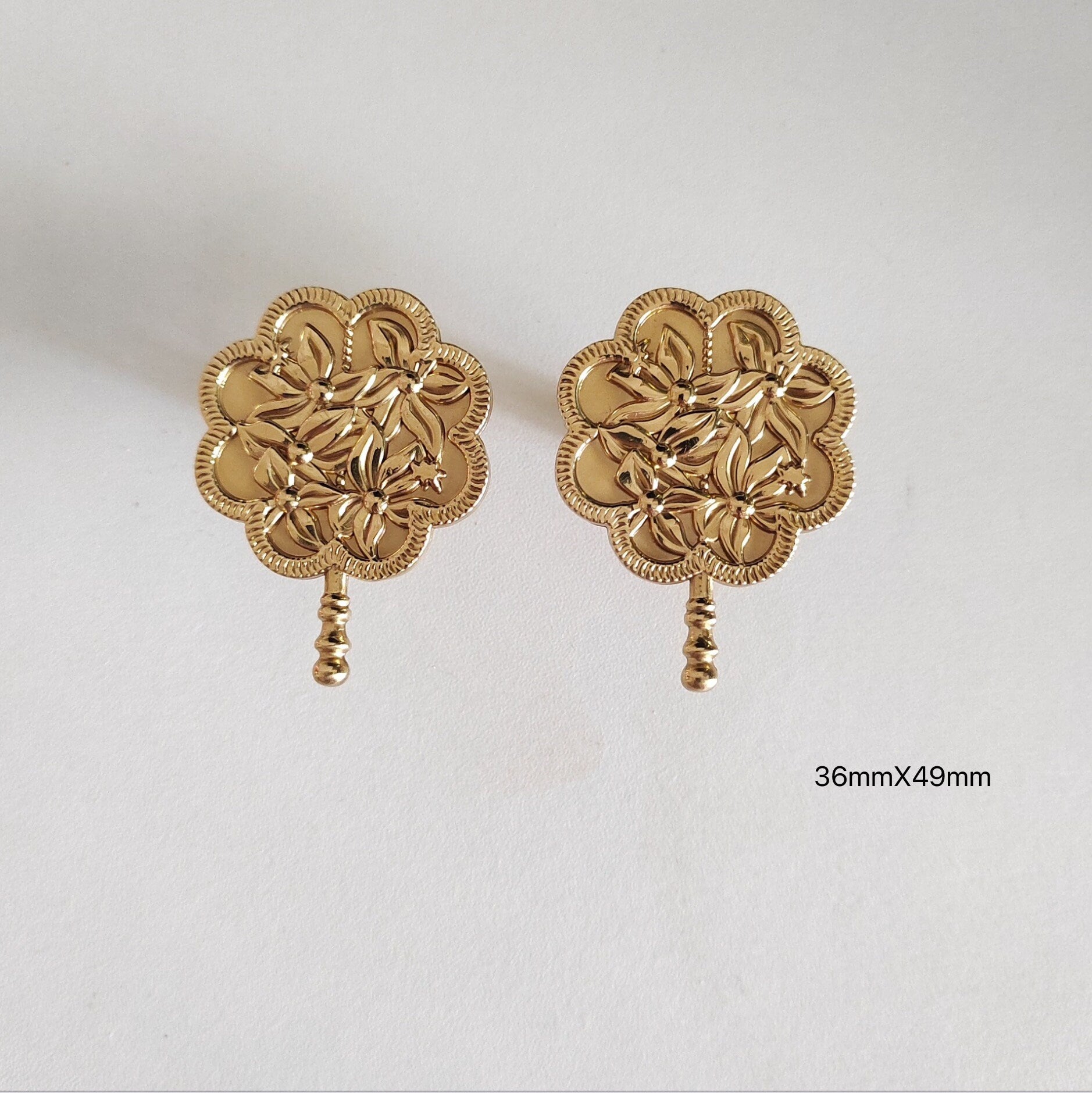 Brass Flower handle Knobs, Elegant Drawer Pull, Wardrobe handle Pulls Cabinet Pulls Knobs Dresser Knobs Handles Furniture hardware