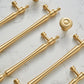 Golden Brass Drawer Handles Pull, Antique Brass Cabinet Door Handles, Dresser Pulls Knobs Handles, Kitchen Knobs handle Wardrobe pull handle