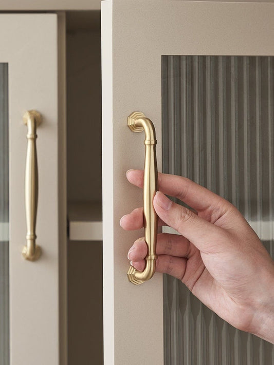 Unique solid brass Cabinet Handles Pull Drawer Handles Pull Modern Brass Drawer Pulls Knobs Handles Wardrobe Knobs handle Furniture Hardware