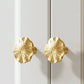Elegant lotus leafhandle Cabinet Handles Pull Drawer Handles Pull Modern Brass Drawer Pulls Knobs Handles Wardrobe Knobs handle