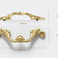 French elegance Cabinet Handles Pull, Pure Brass Door Handles Drawer Pulls Knobs Handles Gold Dresser Knobs handle Wardrobe Cupboard pull