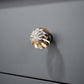 Champagne gold egg Cabinet handle Knobs Round drawer pull dresser knobs handle Wardrobe Knob Transparent handle knob furniture hardware