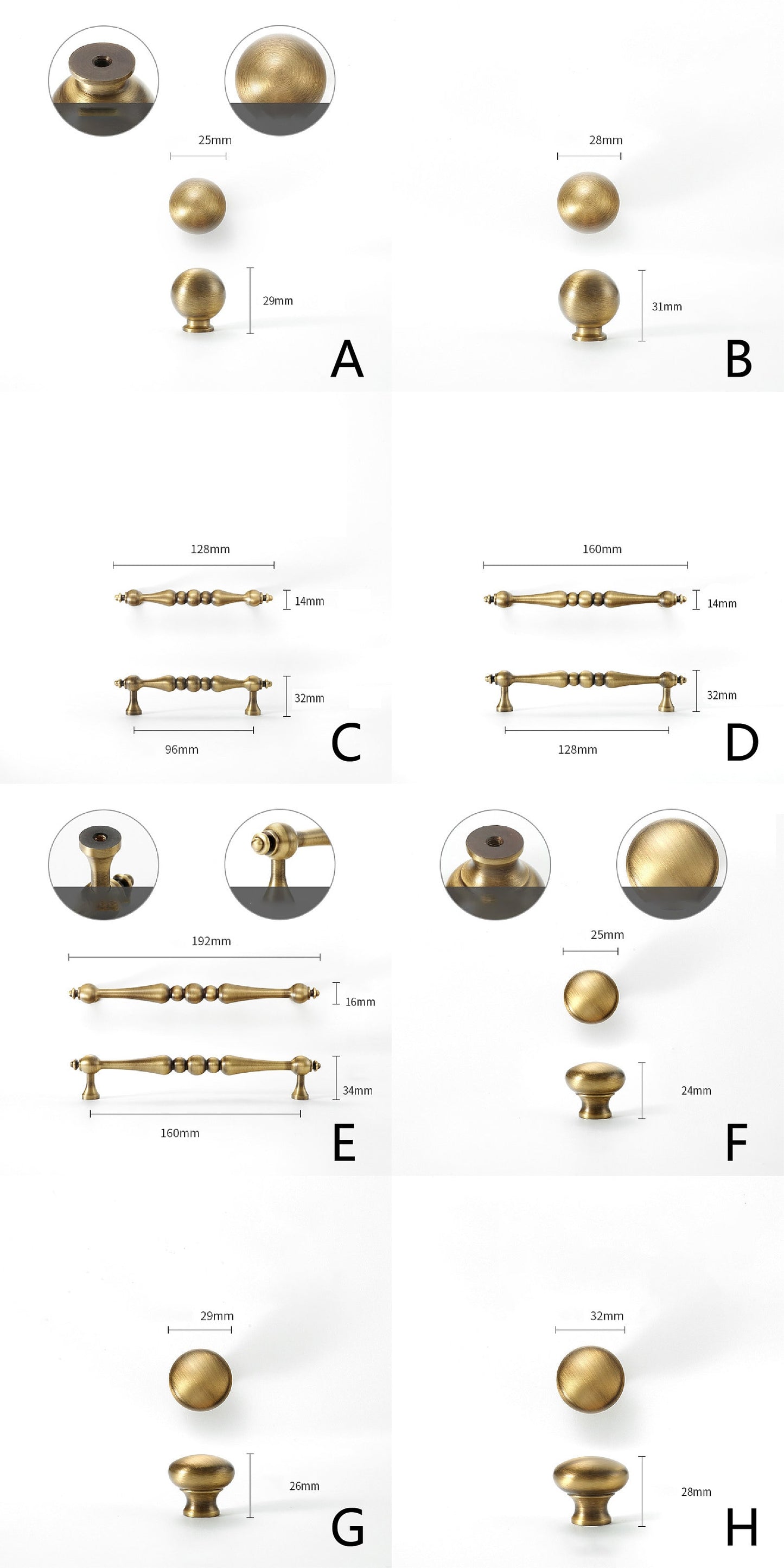Antique brass Cabinet handle pull Elegant Dresser Knobs Handles Vintage Drawer handle Pulls Cabinet Closet Pulls Knobs Furniture handle pull