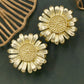 Solid brass daisy flower cabinet Knobs, art deco Furniture knobs, diy floret drawer pulls Wardrobe Cabinet Handle Knobs, furniture hardware