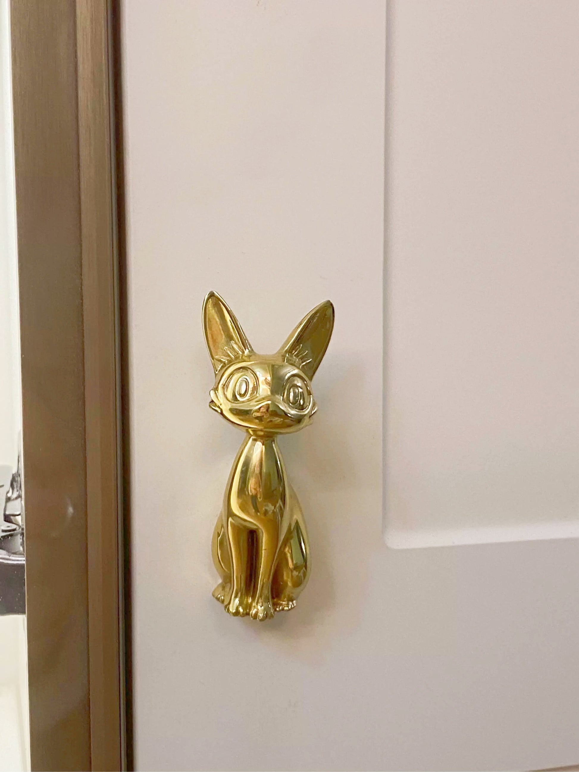 Bright Golden Cat Knobs, Animal Drawer Pull Handle knob Wardrobe handle Pulls Cabinet Pulls Knobs Dresser Knobs Handles Furniture hardware