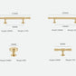 High quality Cabinet Handles Pull Satin Brass Door Handles Brass Drawer Pulls Knobs Handles Wardrobe Knobs handle Furniture Hardware