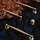 Satin Brass Door Handles Cabinet Dresser Handles Pull Modern Brass Drawer Pulls Knobs Handles Wardrobe Knobs handle Furniture Hardware
