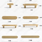 Matte gold boho rainbow Cabinet Pulls, Minimalist Drawer Pulls Knobs Handles, Modern Wardrobe Dresser Knobs handle Furniture Hardware