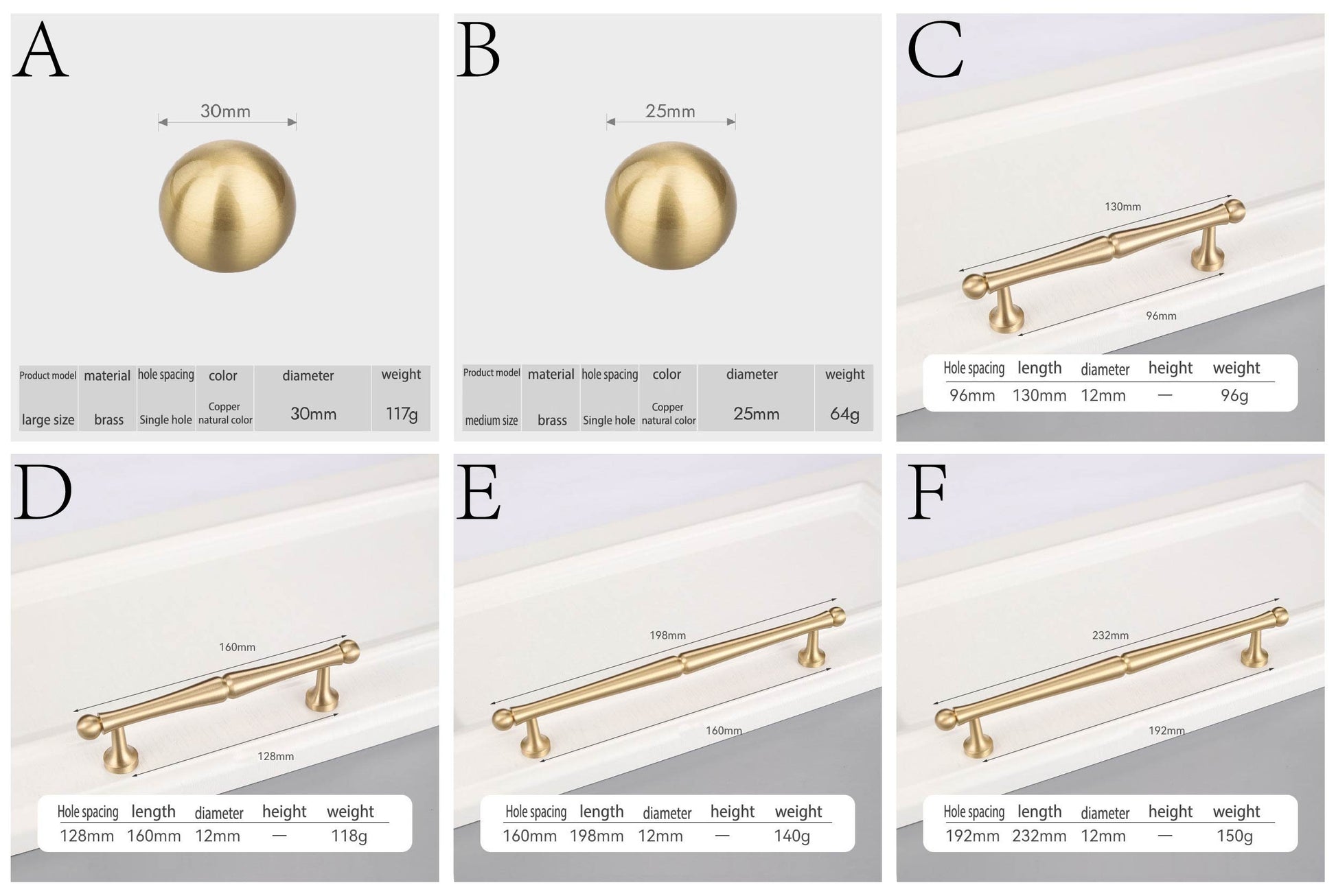 Brushed Brass Cabinet Pulls, Minimalist round ball Drawer Pulls Knobs Handles, Gold Dresser Knobs handle, Kitchen knob, Furniture Hardware