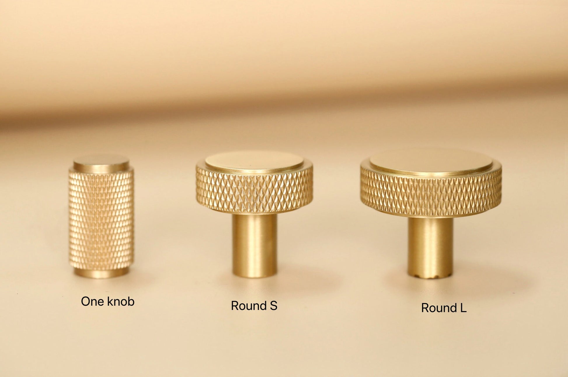 Golden Brass Knurled Cabinet Handles Pull, Satin Brass Door Handles, Drawer Pulls Knobs Handles Dresser Knobs handle Wardrobe Furniture pull