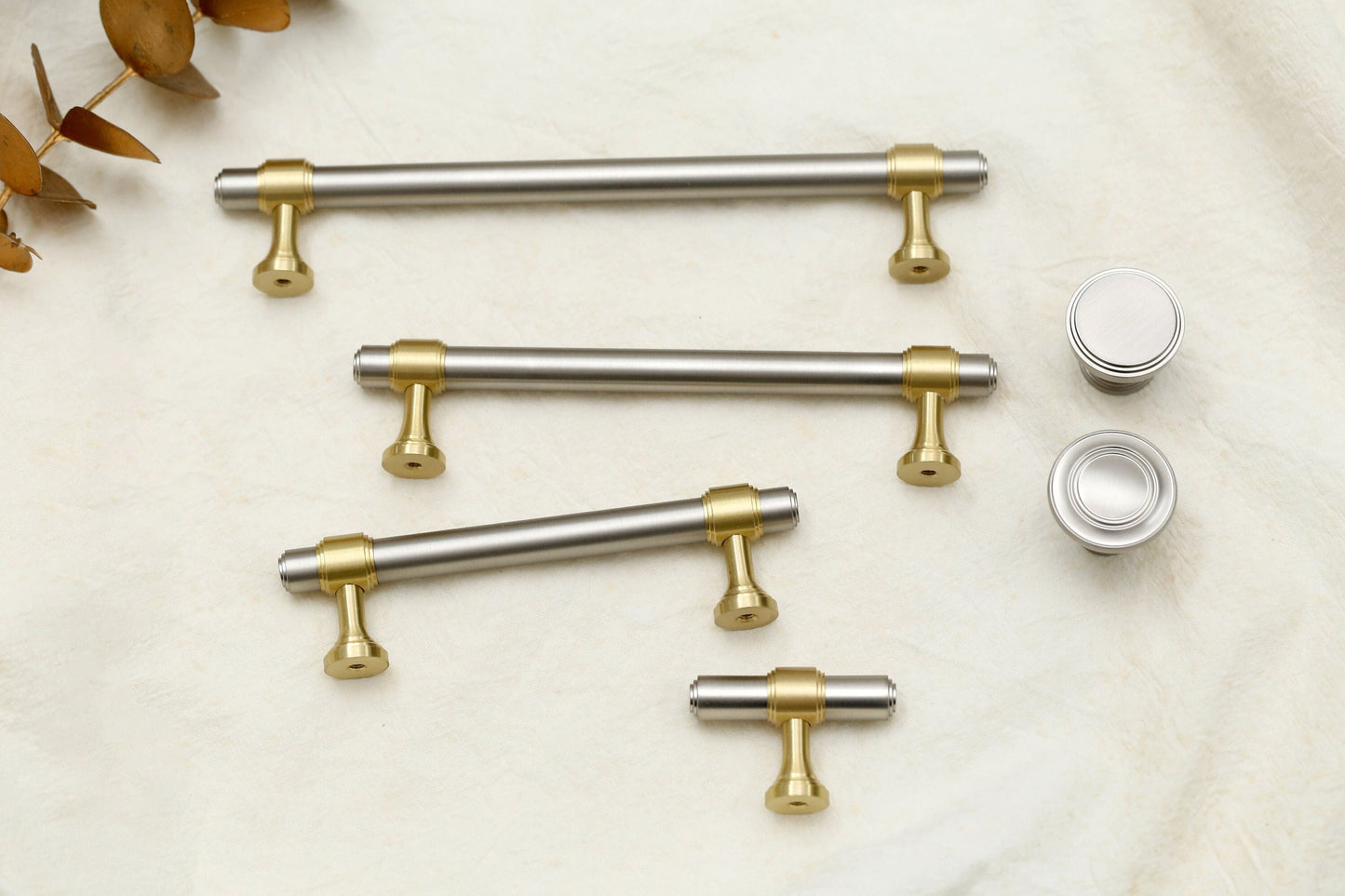 Elegant Golden grey Cabinet Pulls Knob Brushed brass Drawer Pulls Knobs Handles Gold Dresser,Wardrobe Knobs handle Modern Furniture Hardware