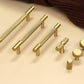 Antique Brass Knurled Cabinet Handles Pull, Satin Brass Furniture Door Handles Drawer Dresser Pulls Knobs Handles Kitchen knob wardrobe pull