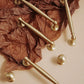 Satin Brass Door Handles Cabinet Dresser Handles Pull Modern Brass Drawer Pulls Knobs Handles Wardrobe Knobs handle Furniture Hardware