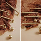 Satin Brass Door Handles Cabinet Dresser Handles Pull Modern Brass Drawer Pulls Knobs Handles Wardrobe Knobs handle Furniture Hardware