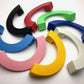 Colorful Semicircle Drawer pulls Dresser Knobs Handles Nursery Children's Room Cabinet Door Handle Wardrobe handle pull Furniture hardware