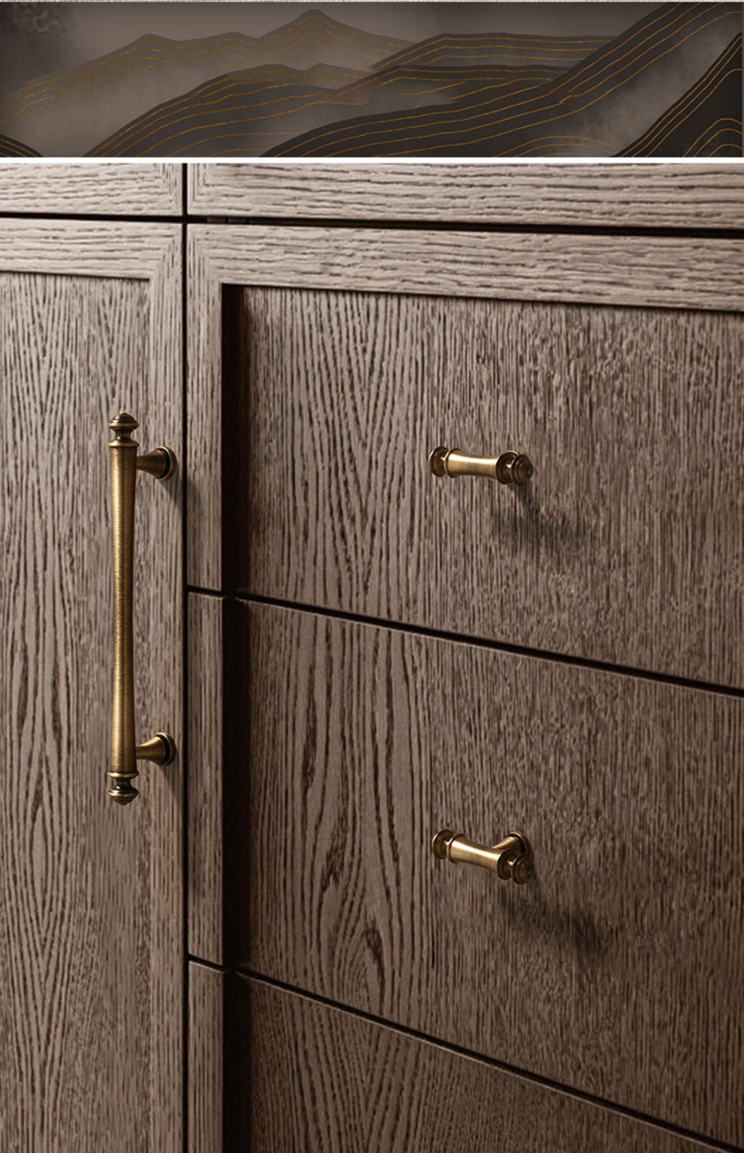 Antique Brass Cabinet Handles Pull Satin Brass Door Handles Gold Crown Drawer Pulls Knobs Handles Dresser Knobs handle Wardrobe handle pull