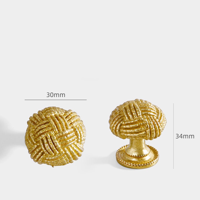 Vintage woven knot brass Drawer Pull knob Brass Knit Wardrobe handle Pulls Cabinet Pulls Knobs Dresser Knobs Handles Furniture hardware